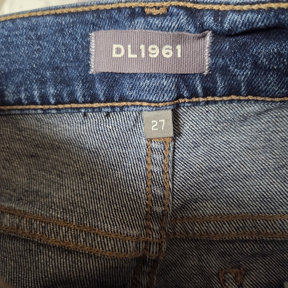 DL1961 Women's Straight Leg Jeans in Dark Blue - Picture 5 of 10